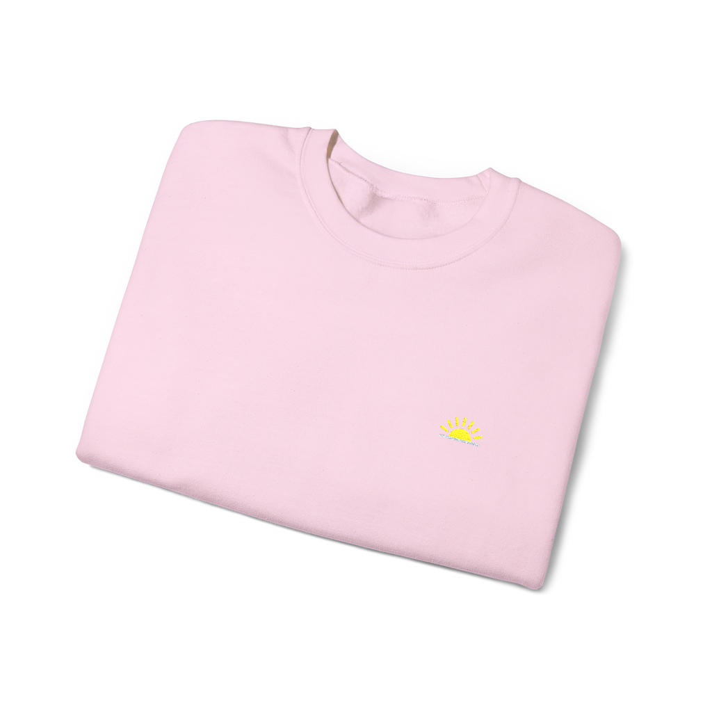 Sunshine Sweatshirt – Baby Pink, Crewneck mit Stick