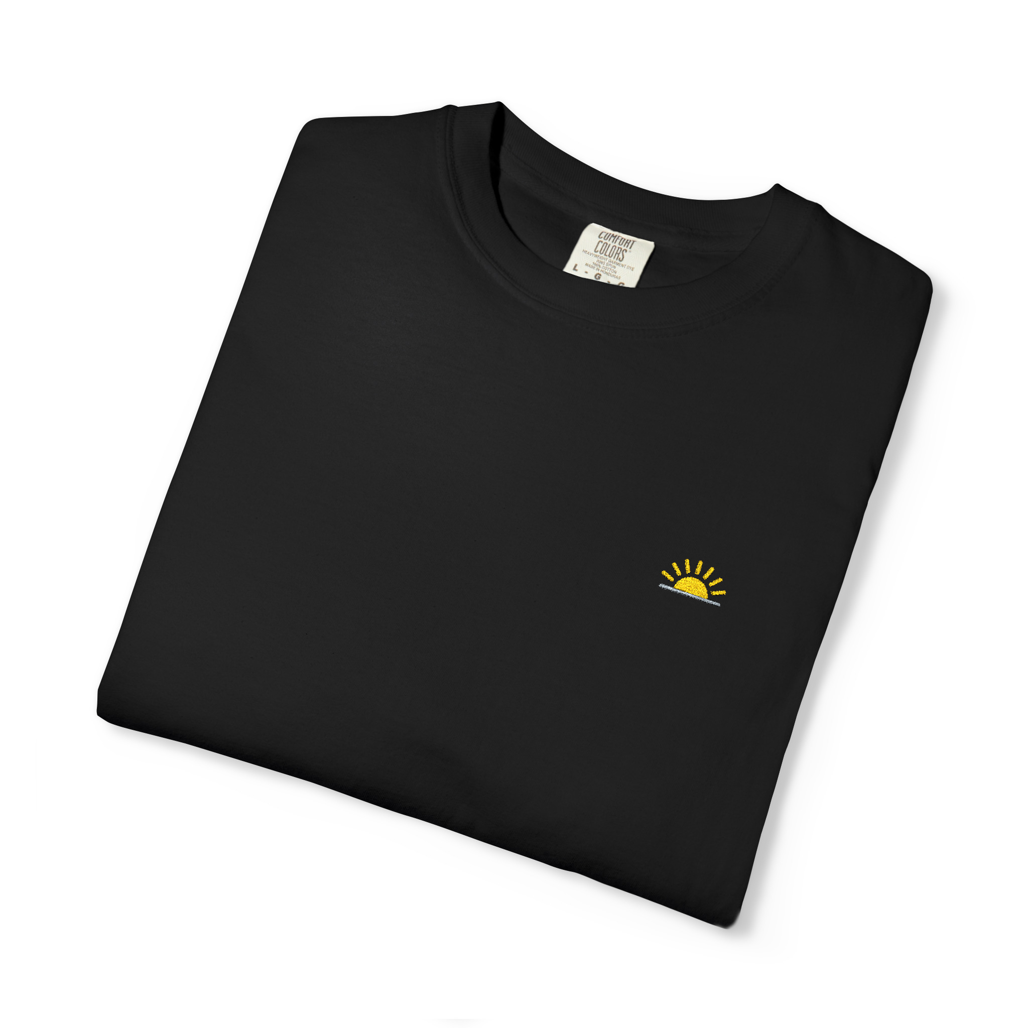 Sunshineshirt – Schwarz, T-Shirt mit Stick