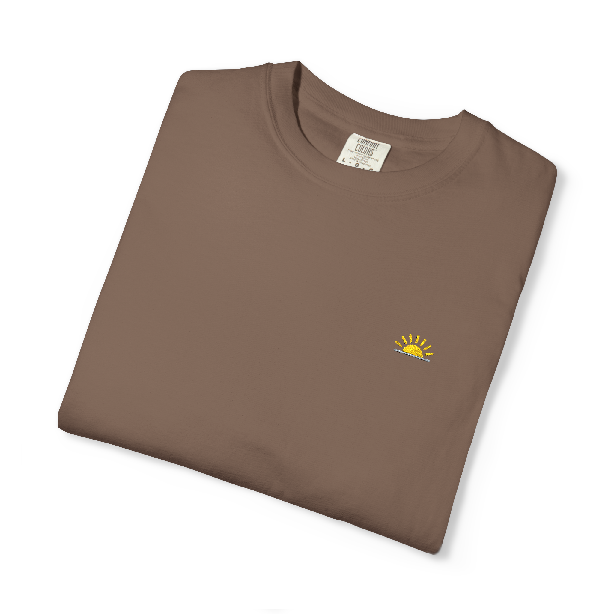 Sunshineshirt – Braun, T-Shirt mit Stick