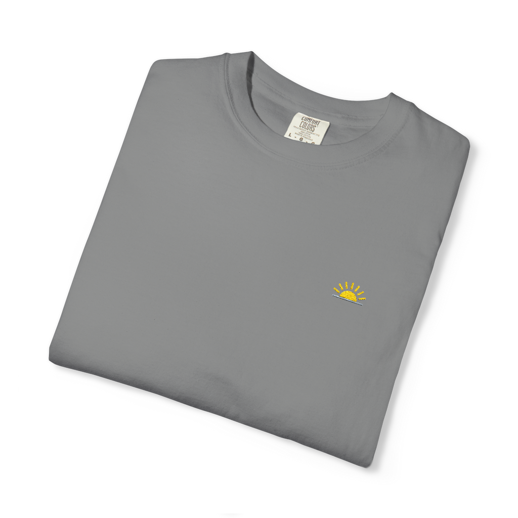 Sunshineshirt – Grau, T-Shirt mit Stick