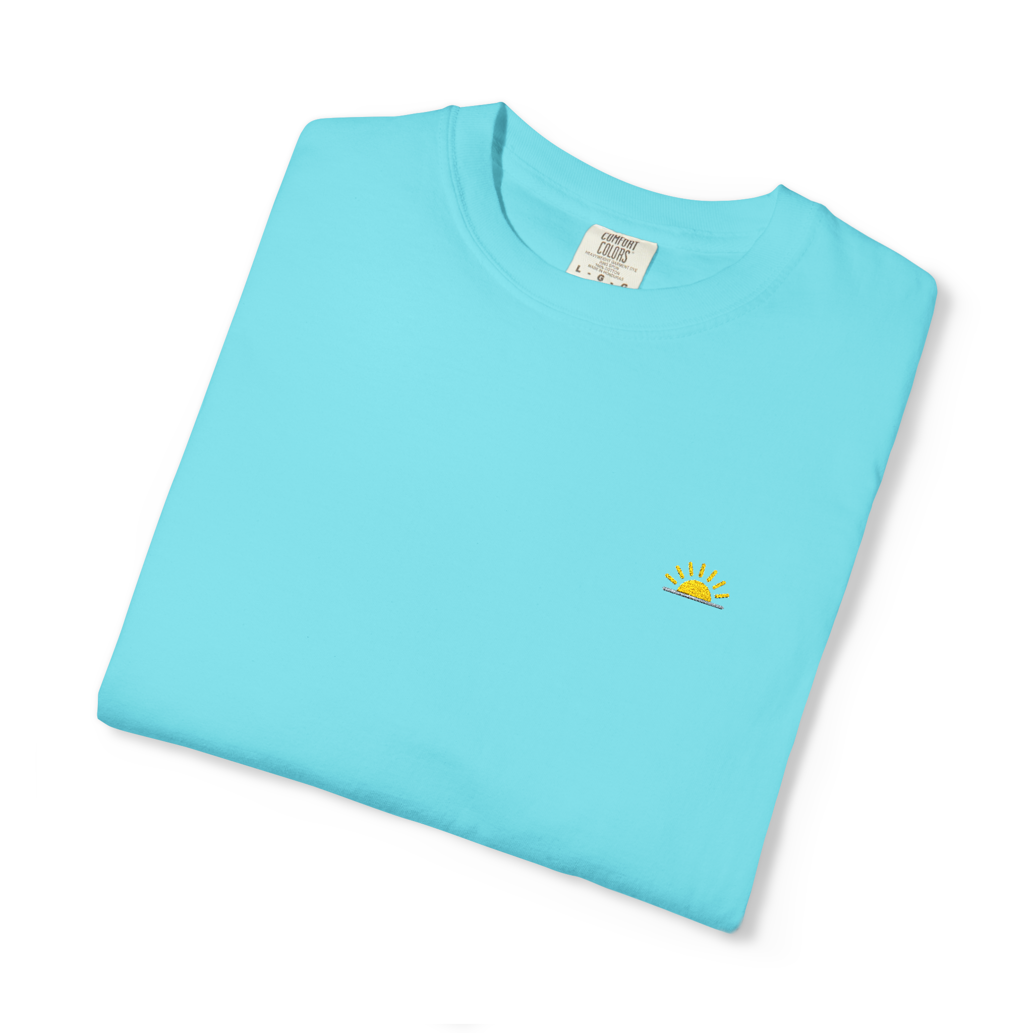 Sunshineshirt – Hellblau, T-Shirt mit Stick