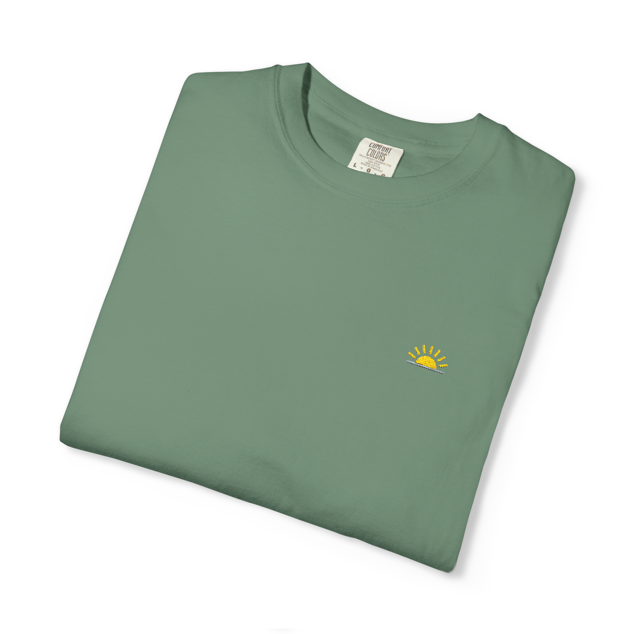 Sunshineshirt – Hellgrün, T-Shirt mit Stick