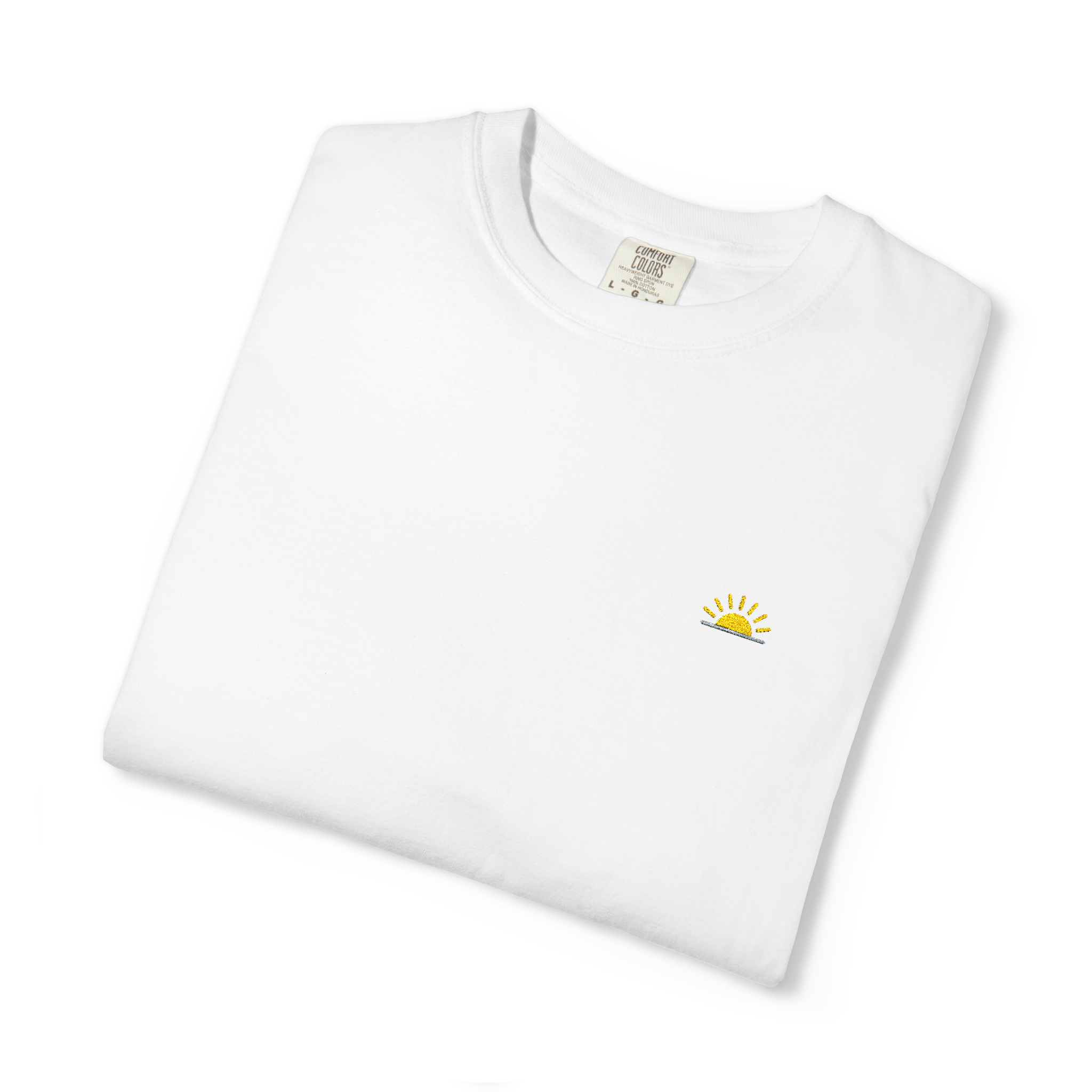 Sunshineshirt – Weiß, T-Shirt mit Stick