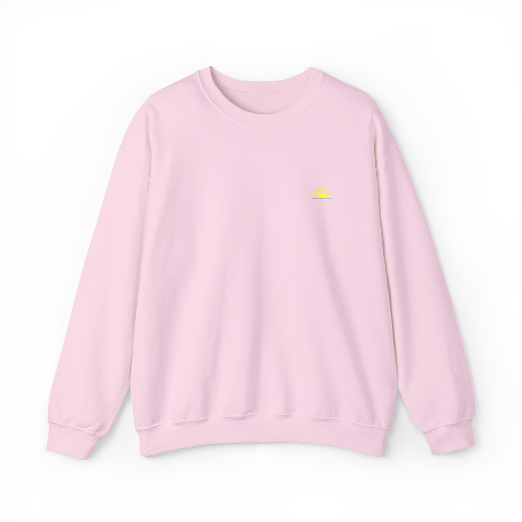 Sunshine Sweatshirt – Baby Pink, Crewneck mit Stick