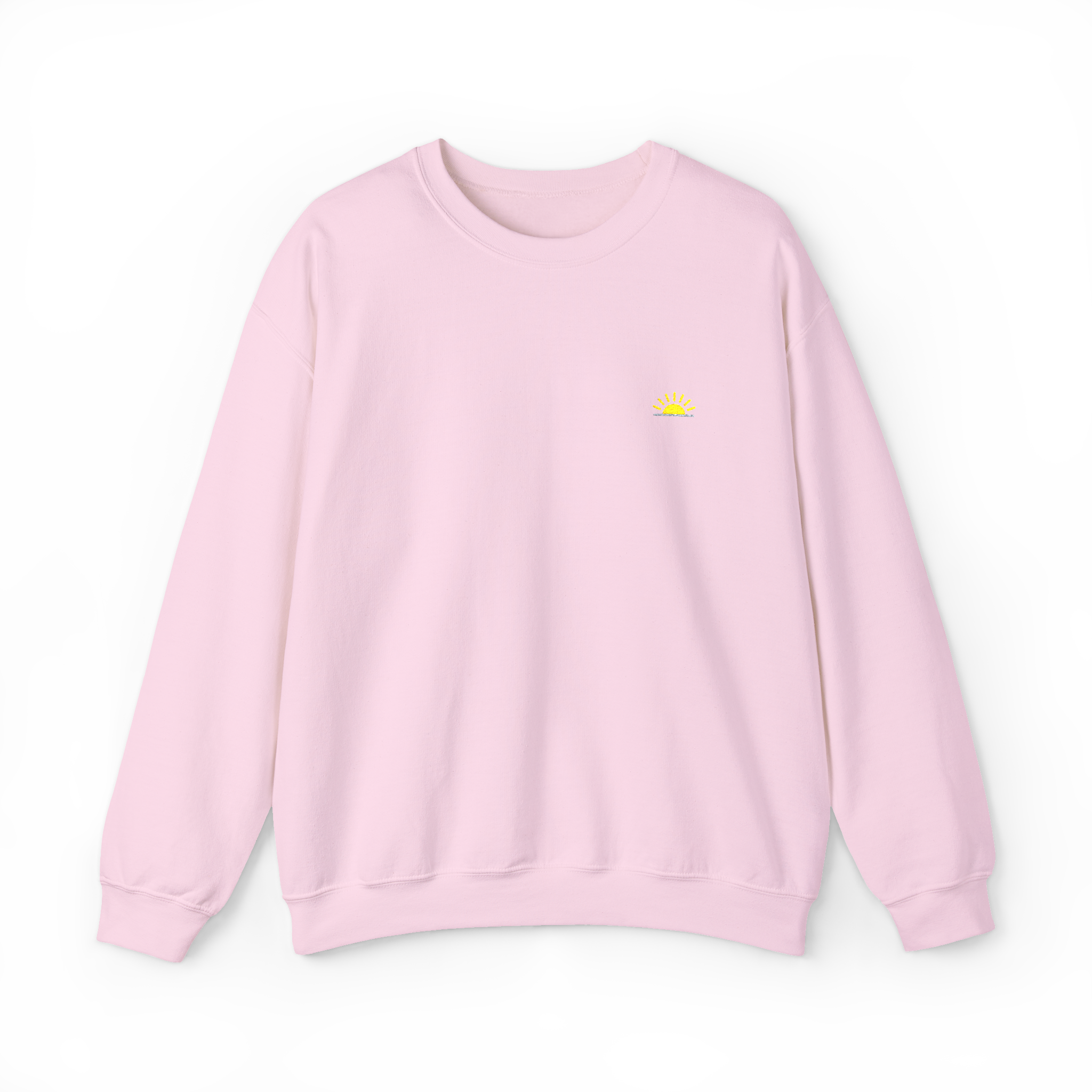 Sunshine Sweatshirt – Baby Pink, Crewneck mit Stick