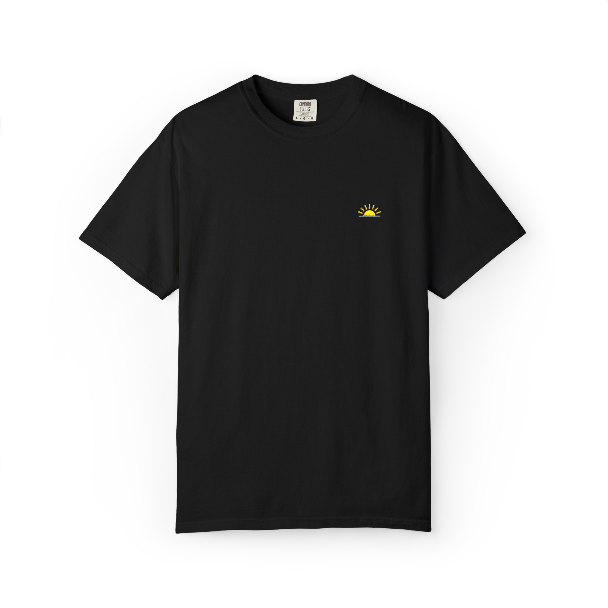 Sunshineshirt – Schwarz, T-Shirt mit Stick
