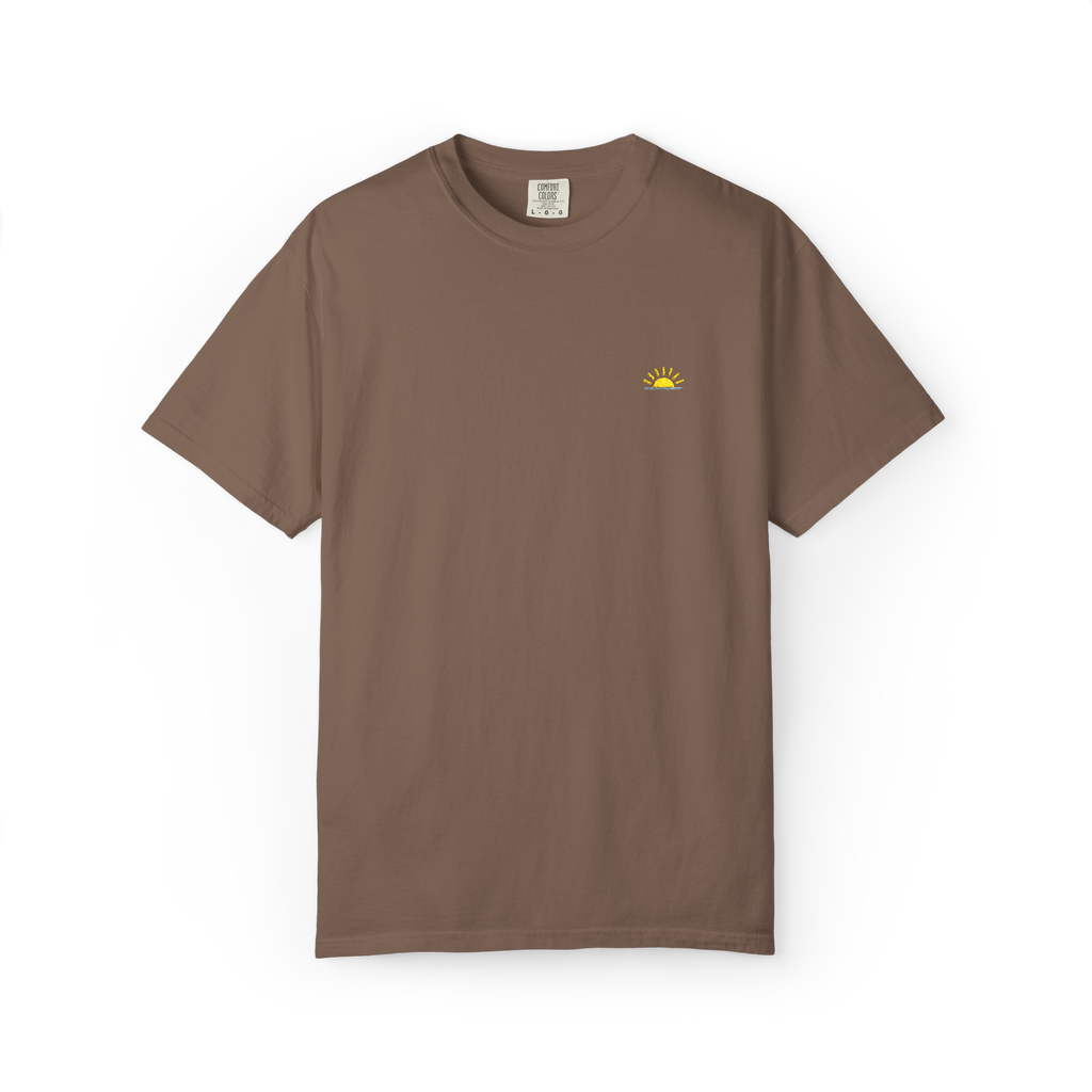 Sunshineshirt – Braun, T-Shirt mit Stick