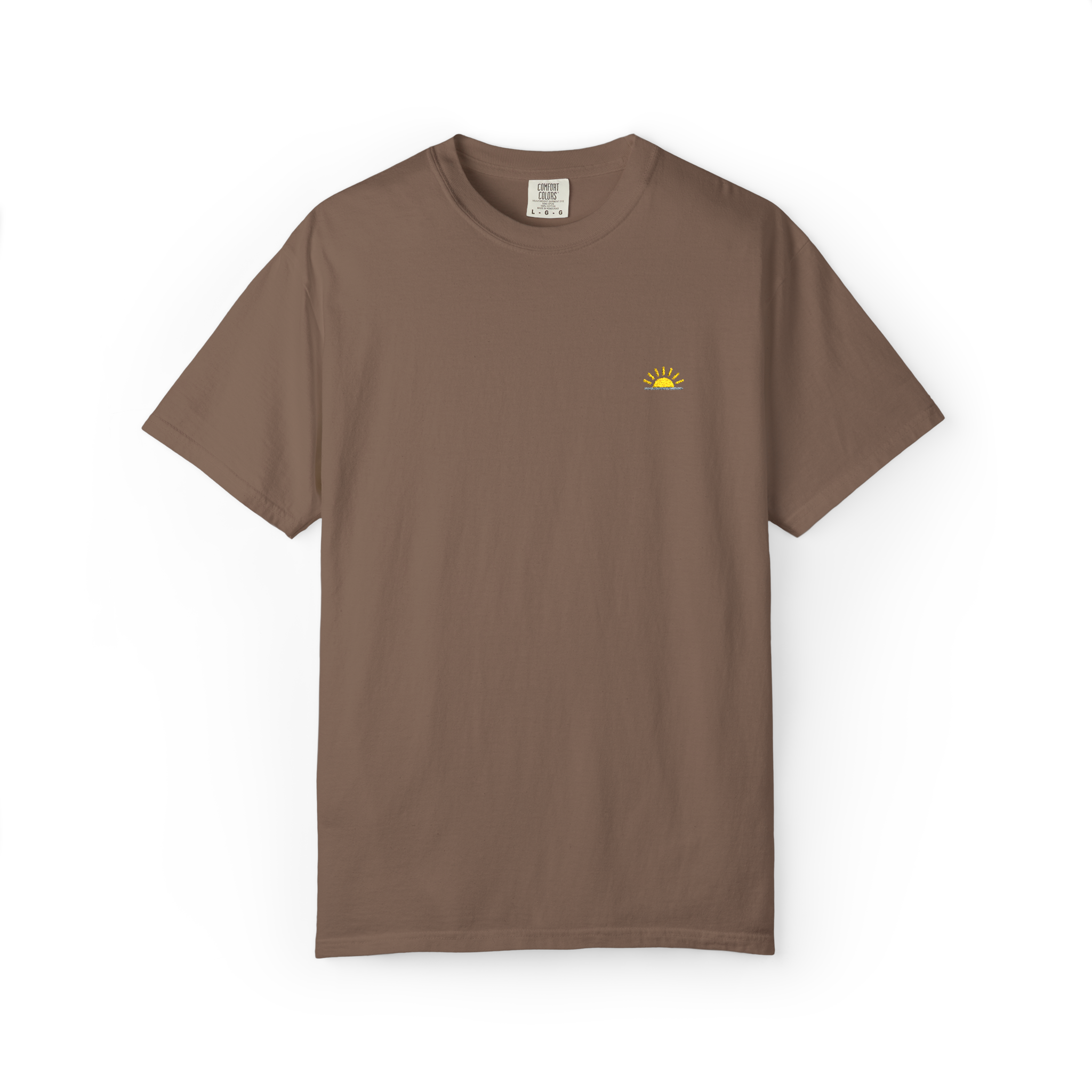 Sunshineshirt – Braun, T-Shirt mit Stick
