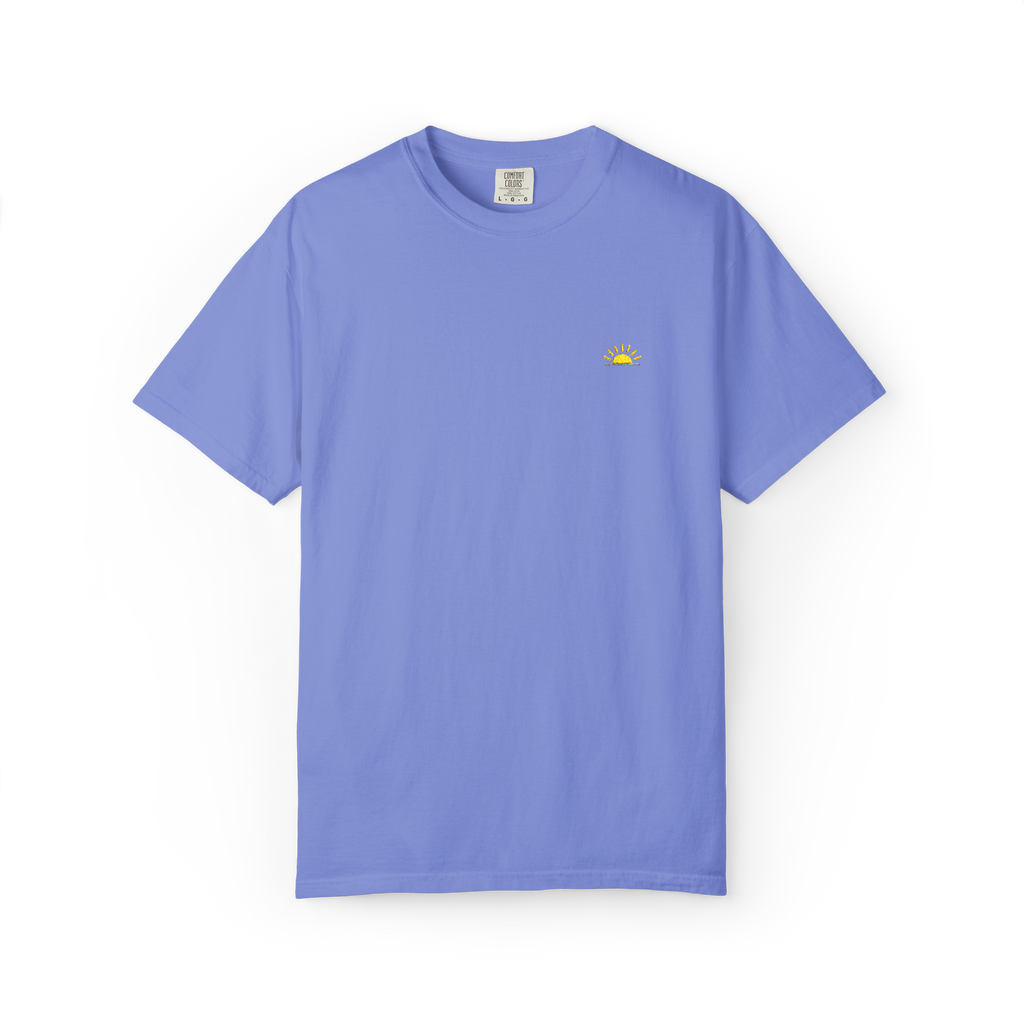 Sunshineshirt – Violett, T-Shirt mit Stick