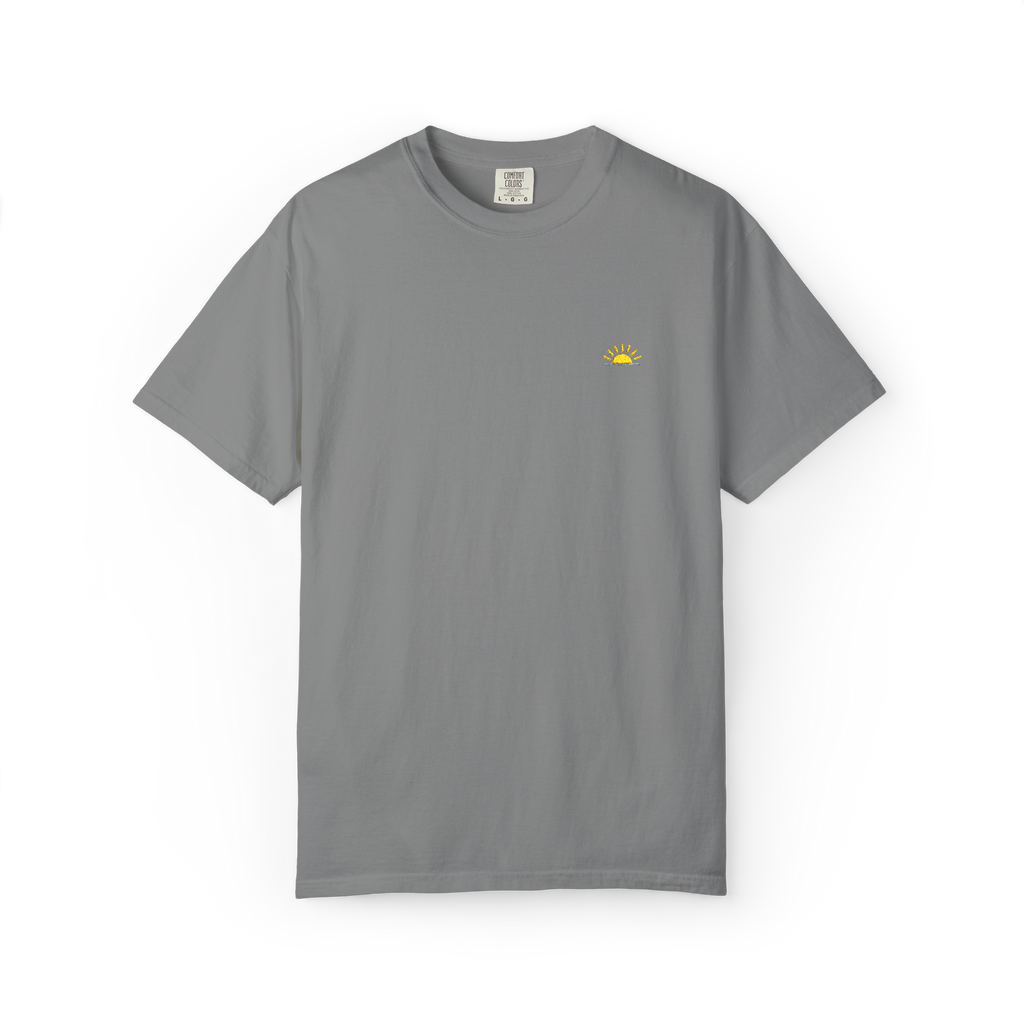 Sunshineshirt – Grau, T-Shirt mit Stick