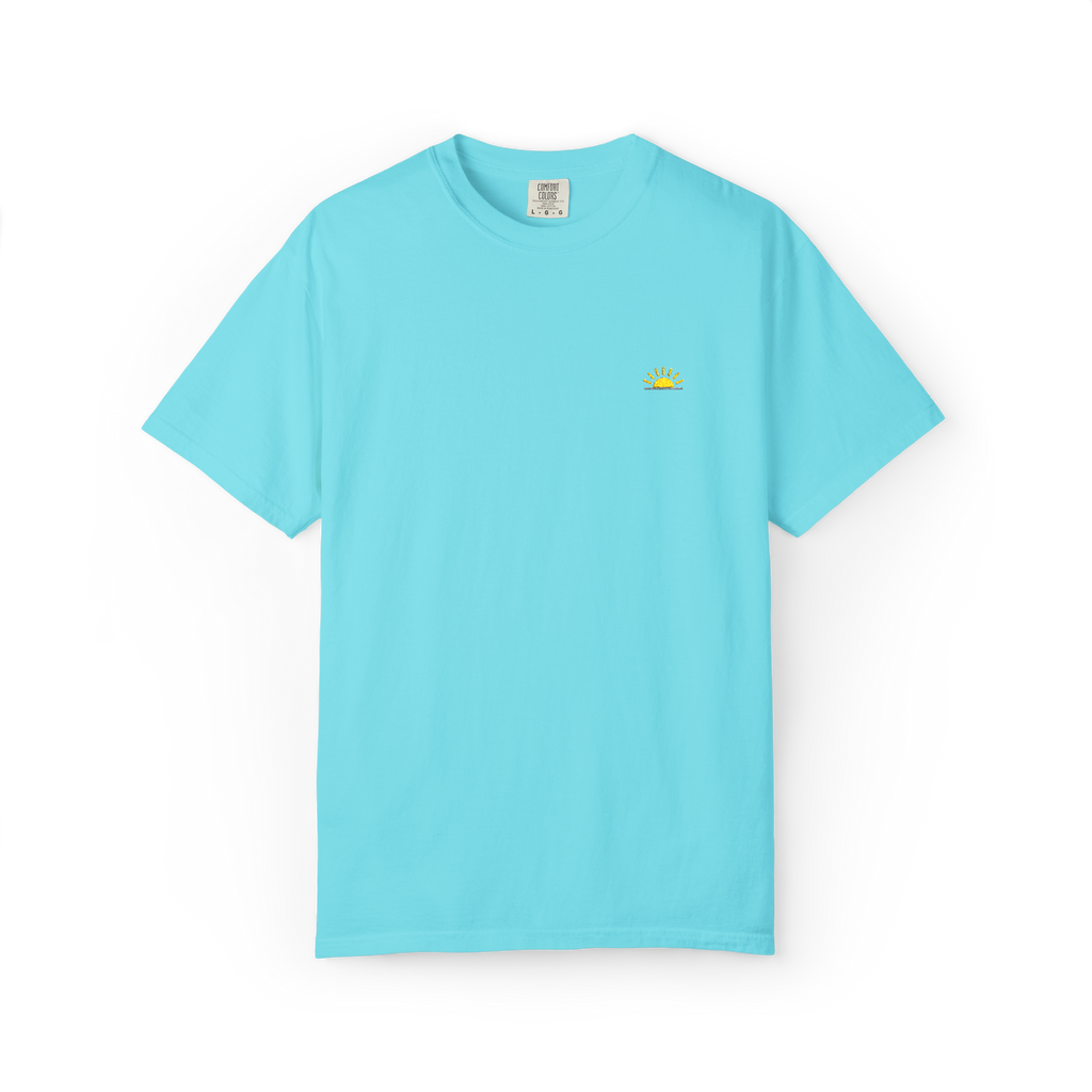 Sunshineshirt – Hellblau, T-Shirt mit Stick