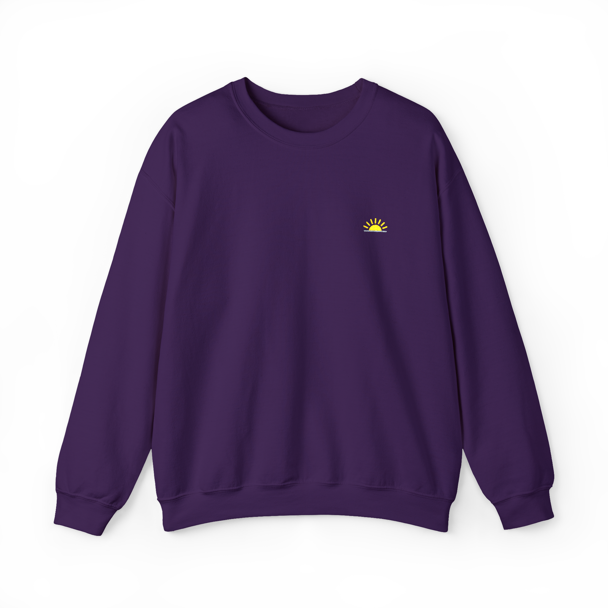 Sunshine Sweatshirt – Lila, Crewneck mit Stick