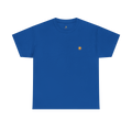 Sunshine-Shirt Dunkelblau – Frontalansicht mit Sonnenlogo