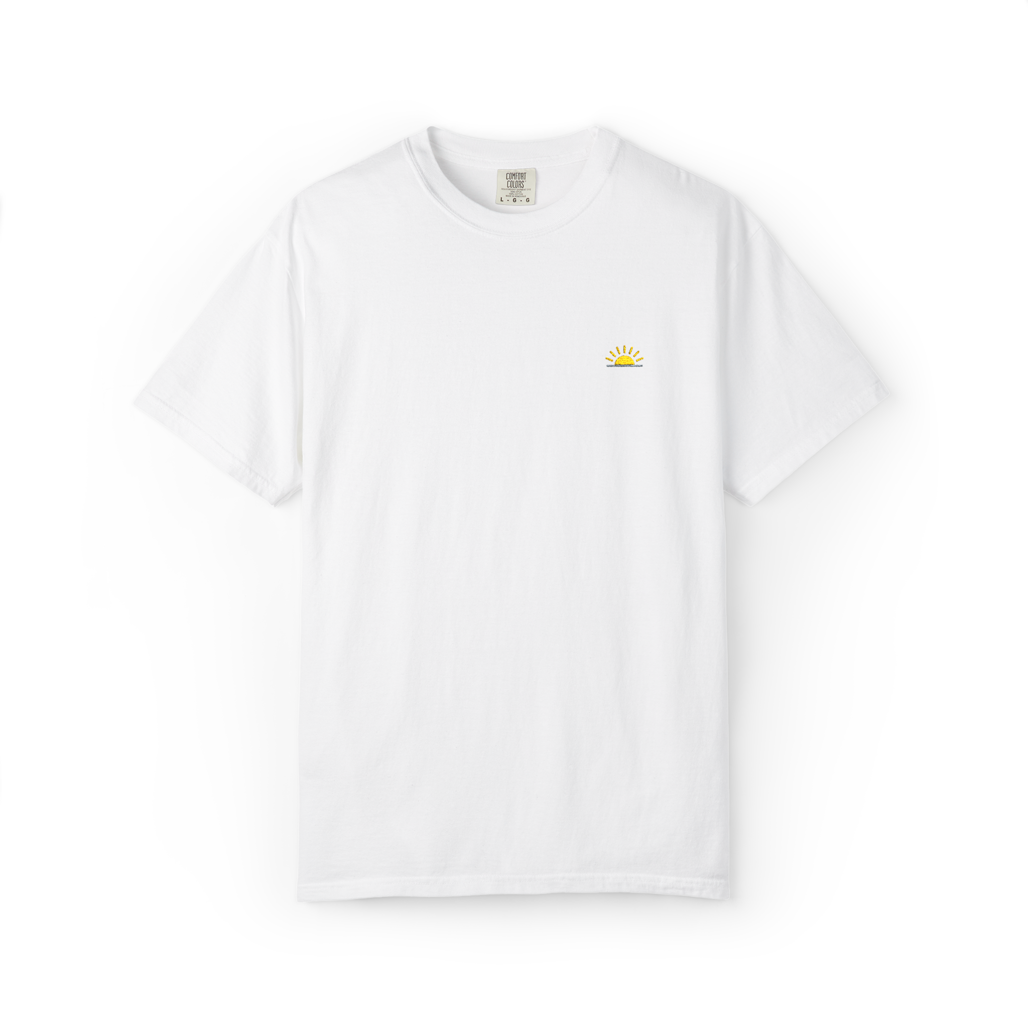 Sunshineshirt – Weiß, T-Shirt mit Stick